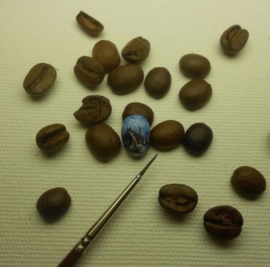 Paints on Butterfly Wings,snail shell, lemon peel, coffee beans